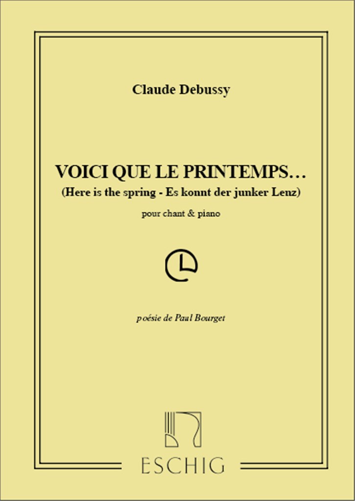 Voici Que Le Printemps...